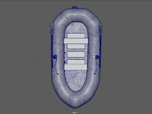 inflatable boat 3D Model