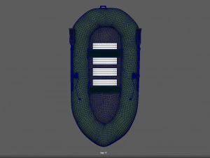 inflatable boat 3D Model