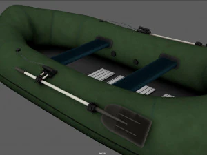 inflatable boat 3D Model