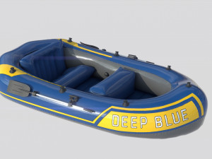 inflatable boat 2 3D Model