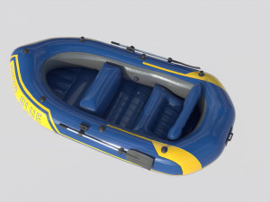 inflatable boat 2 Model 3D