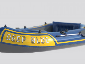 inflatable boat 2 Model 3D
