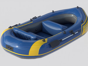 inflatable boat 2 Model 3D