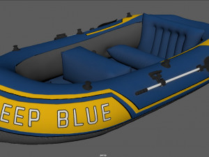 inflatable boat 2 Model 3D
