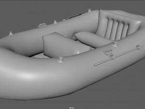 inflatable boat 2 Model 3D