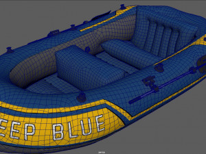 inflatable boat 2 Model 3D