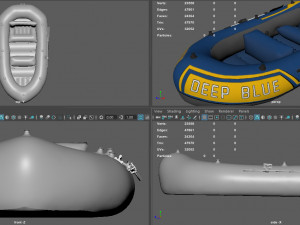 inflatable boat 2 Model 3D