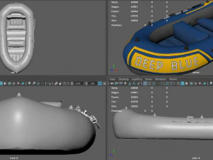 bote inflable 2 Modelo 3D