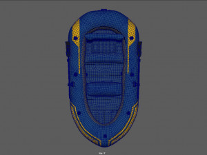 inflatable boat 2 Model 3D