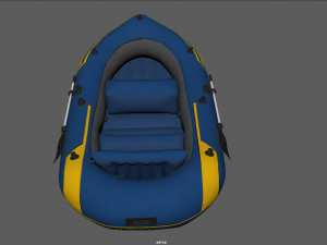 inflatable boat 2 Model 3D