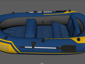 inflatable boat 2 Model 3D