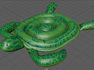 ż&oacute;łw pływający w basenie Model 3D