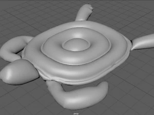 ż&oacute;łw pływający w basenie Model 3D