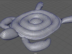 ż&oacute;łw pływający w basenie Model 3D