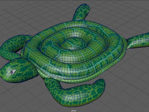 ż&oacute;łw pływający w basenie Model 3D