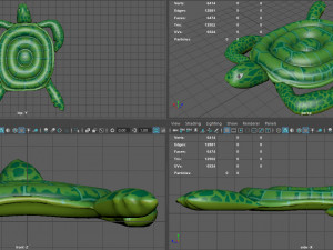 pool float turtle 3D Model