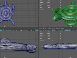 ż&oacute;łw pływający w basenie Model 3D