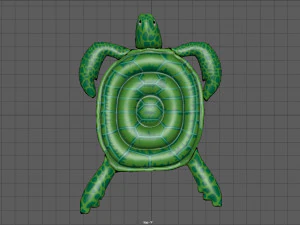 ż&oacute;łw pływający w basenie Model 3D