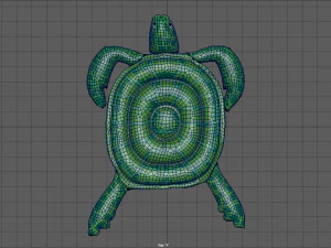 ż&oacute;łw pływający w basenie Model 3D