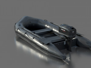 assault boat 3D Модель