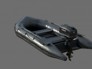 assault boat 3D Модель