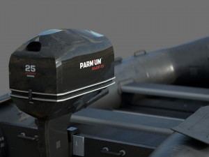 assault boat 3D Модель