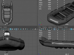 assault boat 3D Модель