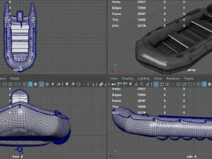 assault boat 3D Модель