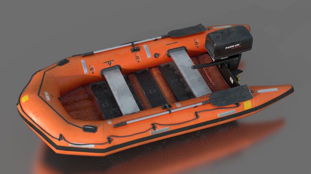 rescue boat Modello 3D .c4d .max .obj .3ds .fbx .stl .blend 