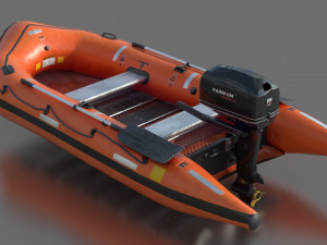 rescue boat Modello 3D