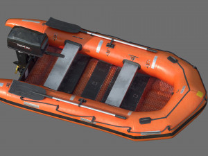 rescue boat Modello 3D