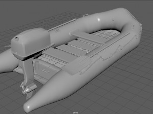 rescue boat Modello 3D