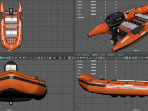 rescue boat Modello 3D