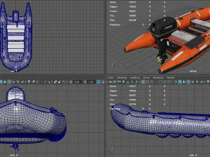 rescue boat Modello 3D