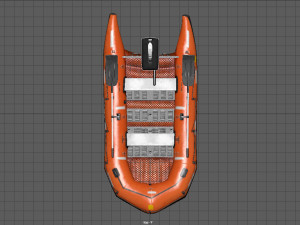 rescue boat Modello 3D