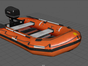 rescue boat Modello 3D