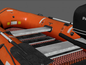 rescue boat Modello 3D