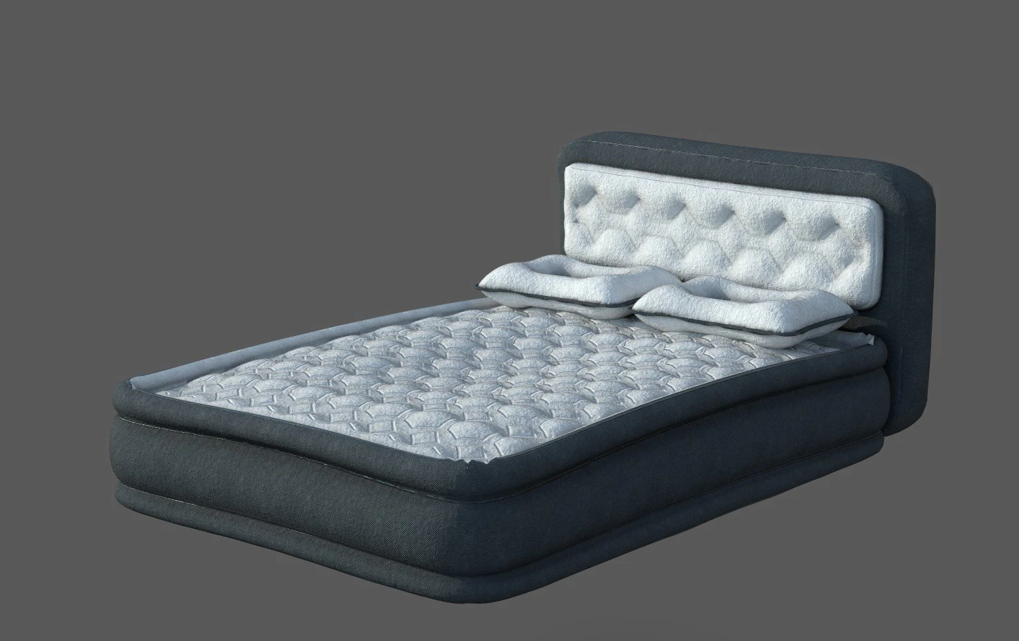 inflatable mattress 3D Model .c4d .max .obj .3ds .fbx .stl .blend 