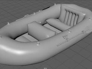 inflatable boat 3 3D Model