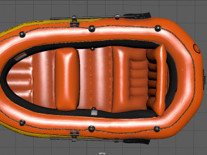 inflatable boat 3 3D Model
