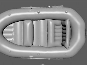 inflatable boat 3 3D Model