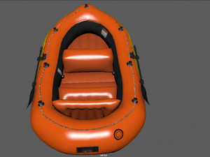 inflatable boat 3 3D Model