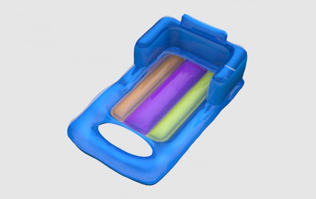 swimming mattress 3D Модель .c4d .max .obj .3ds .fbx .stl .blend 