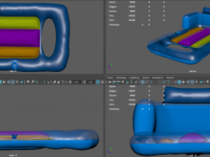 swimming mattress 3D Модель