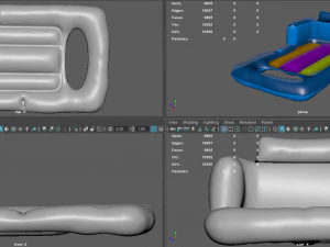 swimming mattress 3D Model