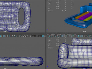 swimming mattress 3D Модель