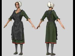 peasant woman 3D Model