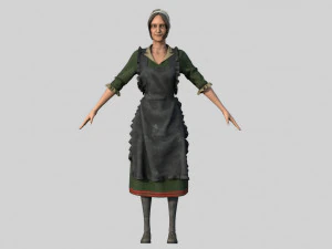 peasant woman 3D Model
