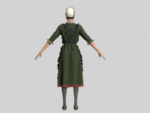 peasant woman Modello 3D