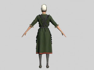 peasant woman 3D Model